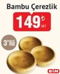 BAMBU ÇEREZLİK 3'LÜ
